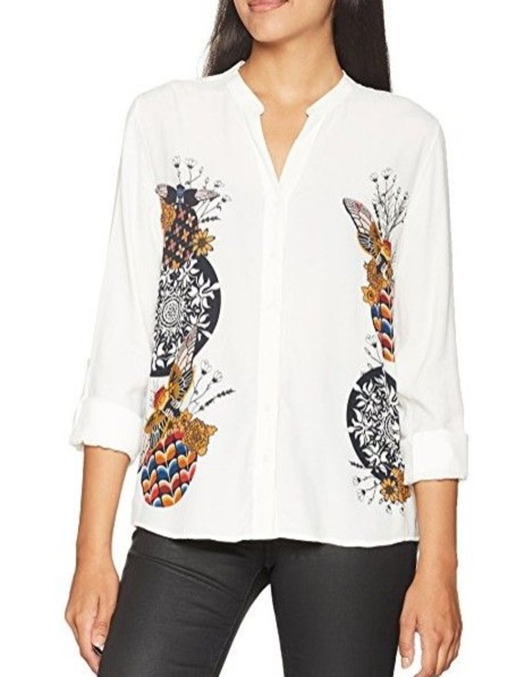 Desigual Moth Button Down Blouse